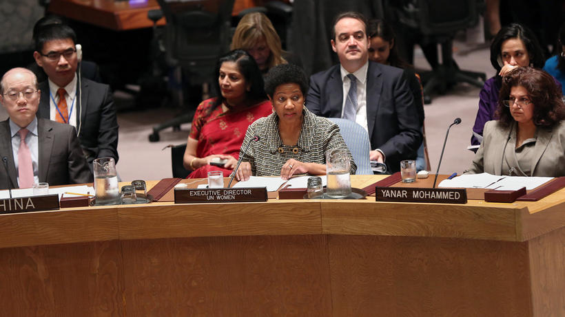 Sitzung im UN-Sicherheitsrat zum 15. Jahrestag der Resolution (Oktober 2015).  -  Bild:  flickr / UN Women