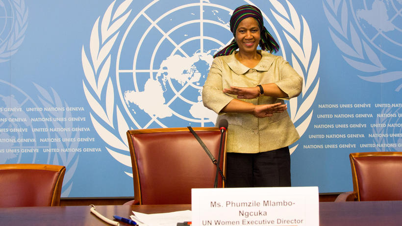 UN-Women-Direktorin Phumzile Mlambo-Ngcuka. - Bild: wikimedia.org