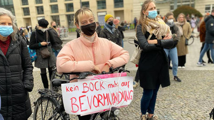 Demonstrant:innen für die Abschaffung des § 218 StGB Quelle: Eigenaufnahme