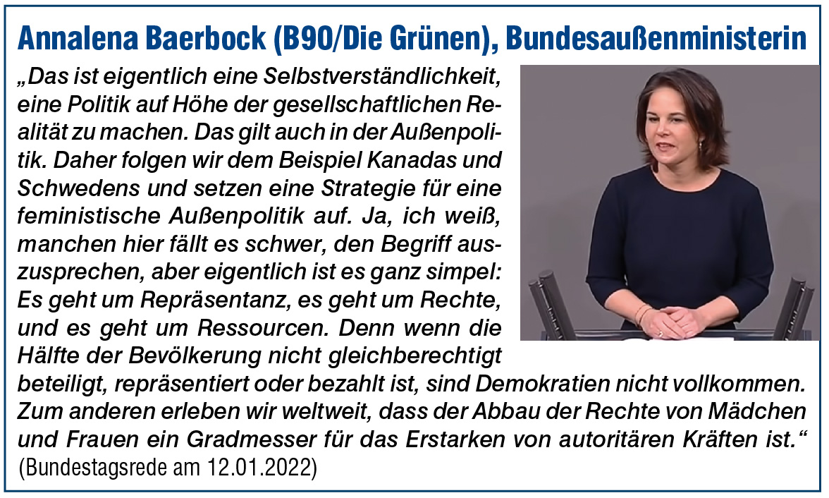 Annalena Baerbock am 12.02.2022 vor dem Bundestag