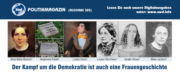 Frauen in der Demokratiegeschichte (zwd-POLITIKMAGAZIN Nr. 385, Seite 32