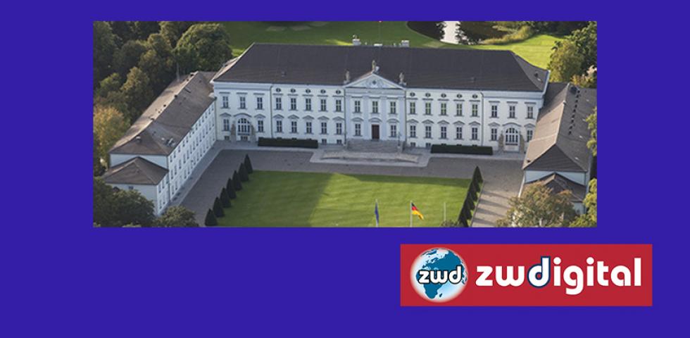 Luftauifnahme Schloss Bellevue (Foto: Homepage des Bundespr&auml;sidenten)