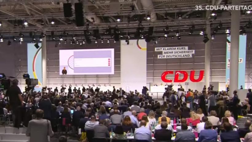 Abstimmung über die Quote (YouTube/CDU-Parteitag)