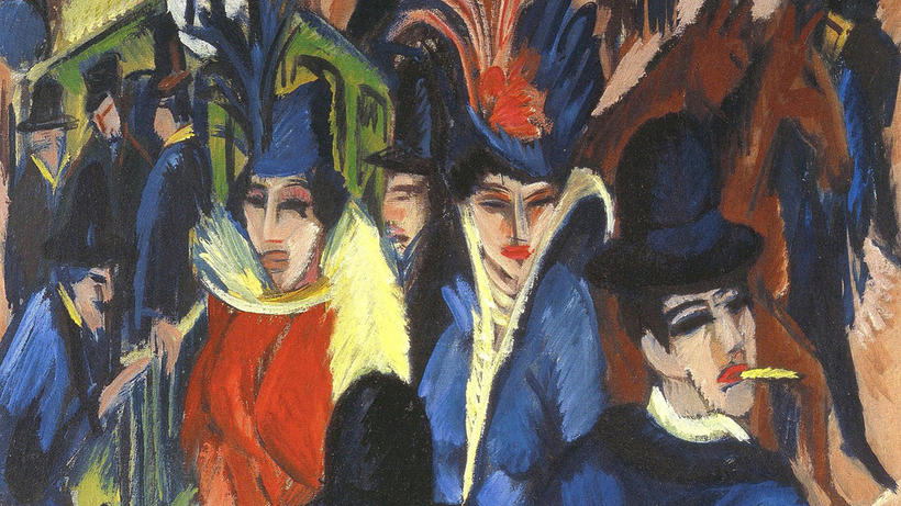 NS-Raubkunst: Ernst Ludwig Kirchner: Berliner Straßenszene (1913) Bild: Wikimedia.org