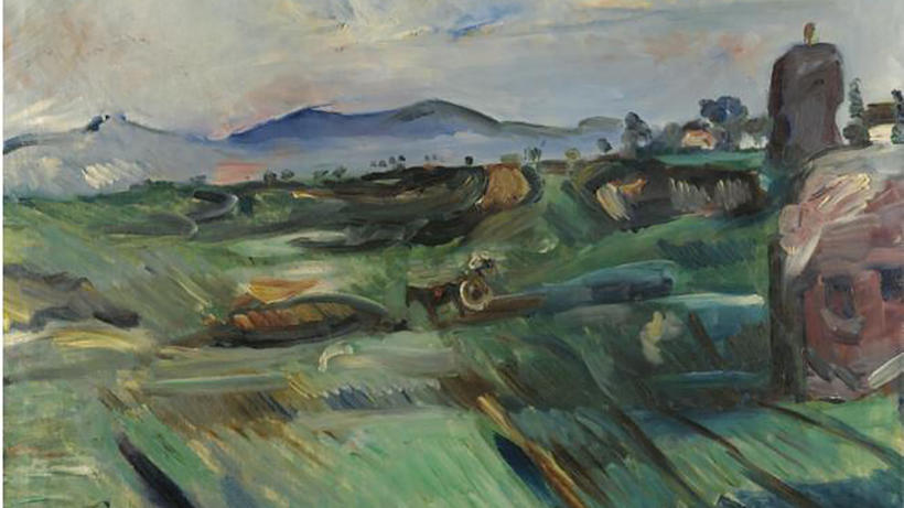 Lovis Corinth: Römische Campagna (1914), an Nachfahren des Besitzers restituiert.  -  Bild:  Wikimedia