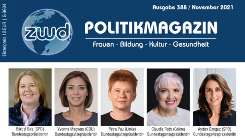 zwd-POLITIKMAGAZIN, Ausgabe 388 (Ausschnitt aus dem Titel)