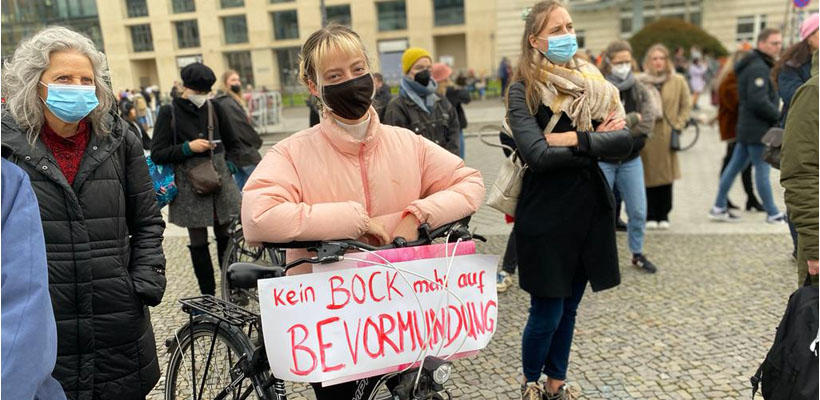 Demonstrant:innen für die Abschaffung des § 218 StGB Quelle: Eigenaufnahme