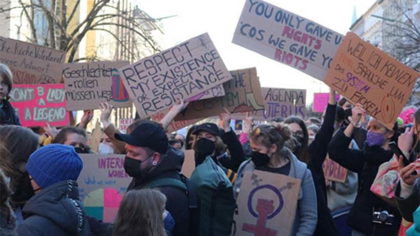 Demonstration zum internationalen Frauentag in Berlin Quelle: Eigenaufnahme