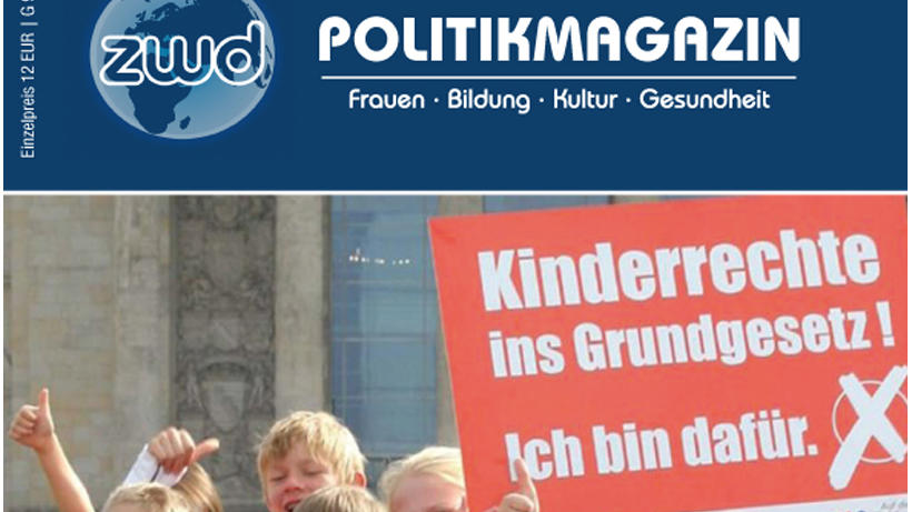 Ausgabe 387. Titelfoto: Kinder demonstrieren für ihre Rechte vor dem Brandenburger Tor 1 (Bildquelle: UNESCO)